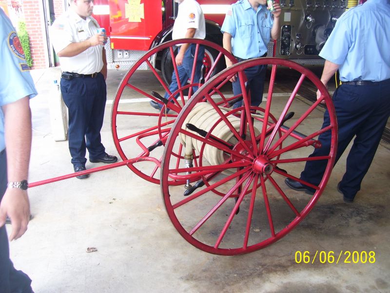 1873 fire hose cart